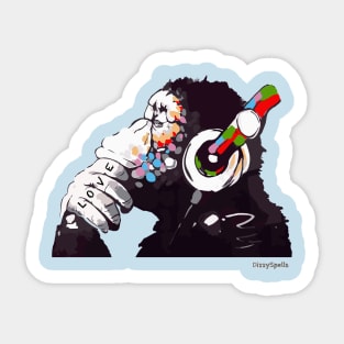 Monkey Love Sticker